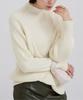 Yours Wool Blend High Neck Knit BCXN1568 Medium Green Women's