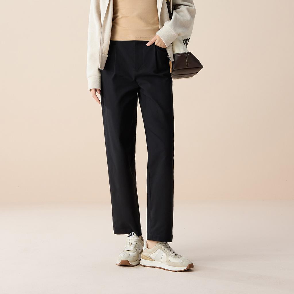 Fashionable and minimalist sports straight leg pants for women