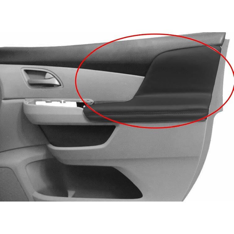 NLQR 2 Stück Türverkleidung Armlehnenabdeckung Schwarz Linke und Rechte Seite Ersatz Mikrofaserleder Kompatibel mit Honda Odyssey 2011 2012 2013 2014 2015