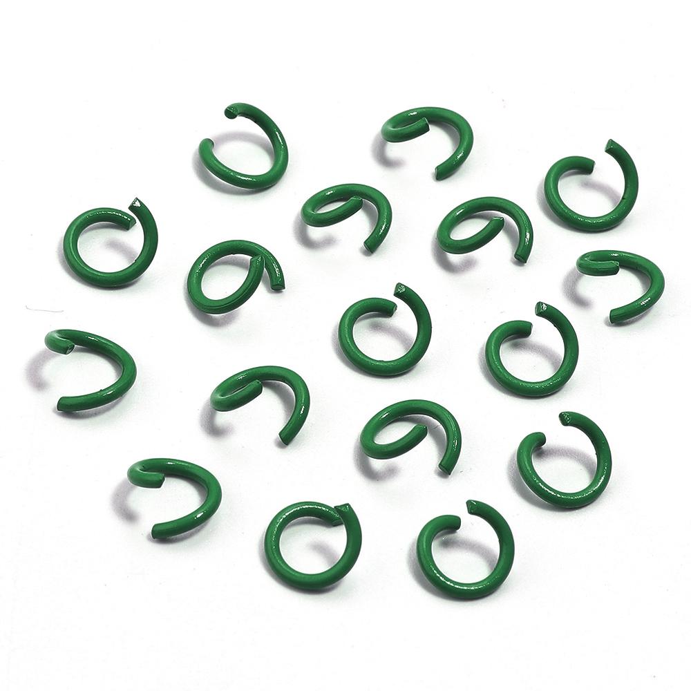 200pcs/Lot 8mm Colorful Metal Jump Rings Open Split Ring Connector For Choker Necklaces Bracelet Chain Maille Jewelry Making