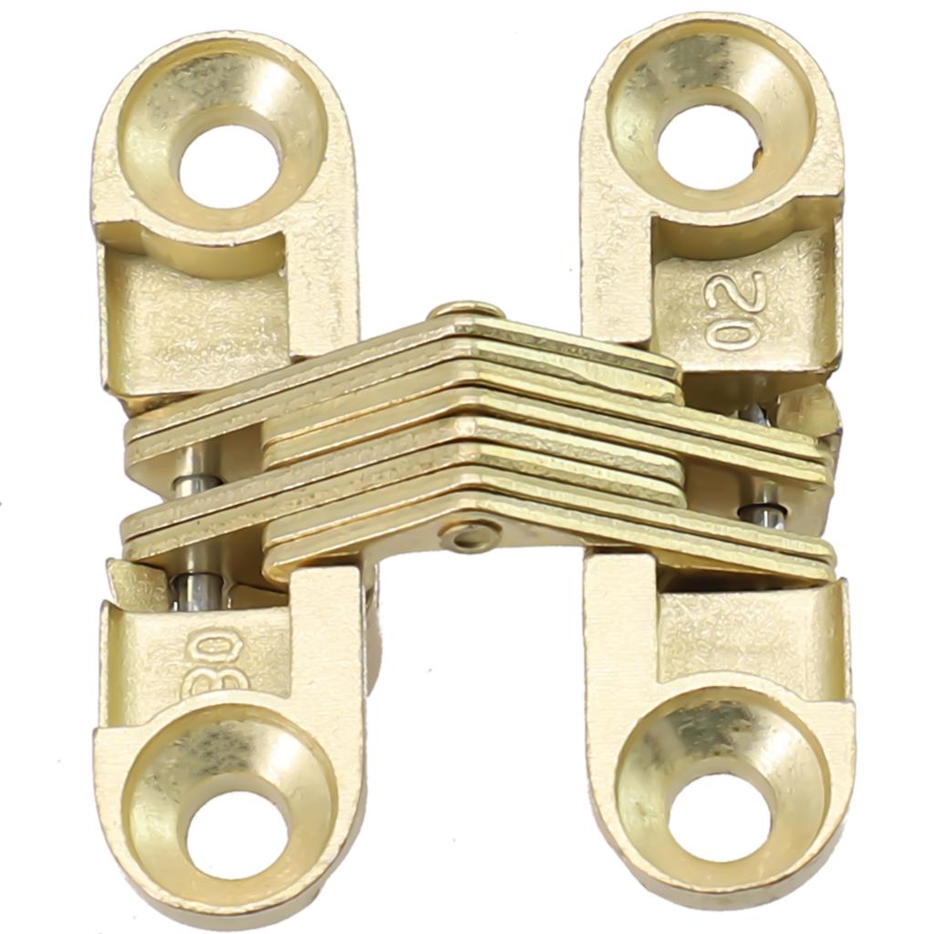 Stainless Steel Invisible Hinge Folding Door Hinge Cross Invisible Hinge Furniture Hardware Accessories Wooden Door Hinge