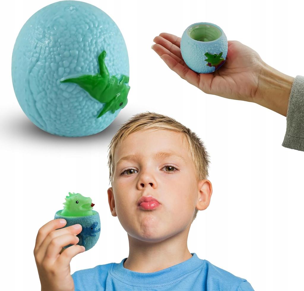 Dinozaur Jajko Squishy Antystresowy Gniotek Wyciskany Relaks Sensoryczny