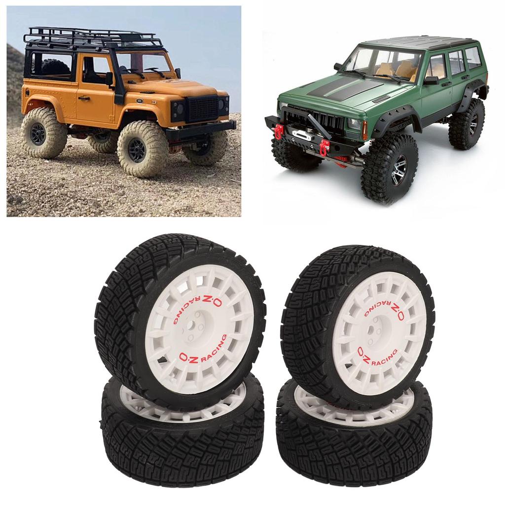 4 Pcs RC Car Tire Rubber Wheels High Wear Resistance Strong Cushioning 1Celsius10 RC On Road Tyres for