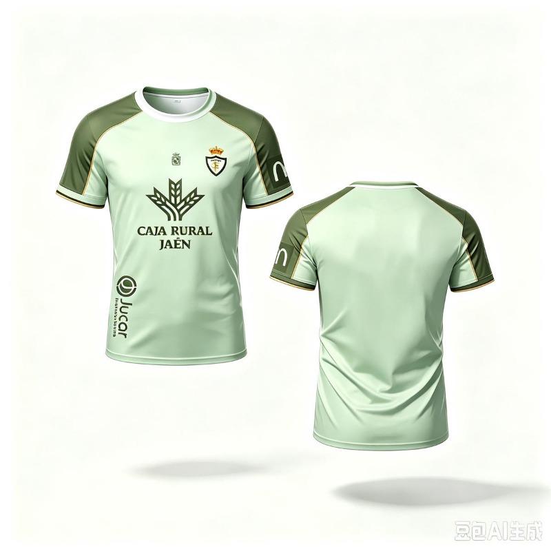 Maglia da Calcio Real Jaen Stile Vintage Stampa 3D Maglietta Top Oversize