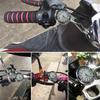 Motorradlenkeruhr Wasserdichte Fahrradlenkerhalterung Uhr Leichte Fahrrad-Aluminiumuhr Ausrüstung für Roller Motor ATV