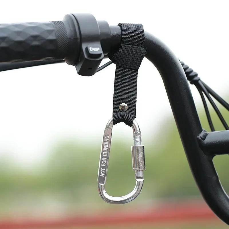 Motorcycle Electric Scooter Hook Front Hook Aluminum Alloy Handlebar Hook for Bicycle Handlebar Hook Clip No-Drill Hook Black