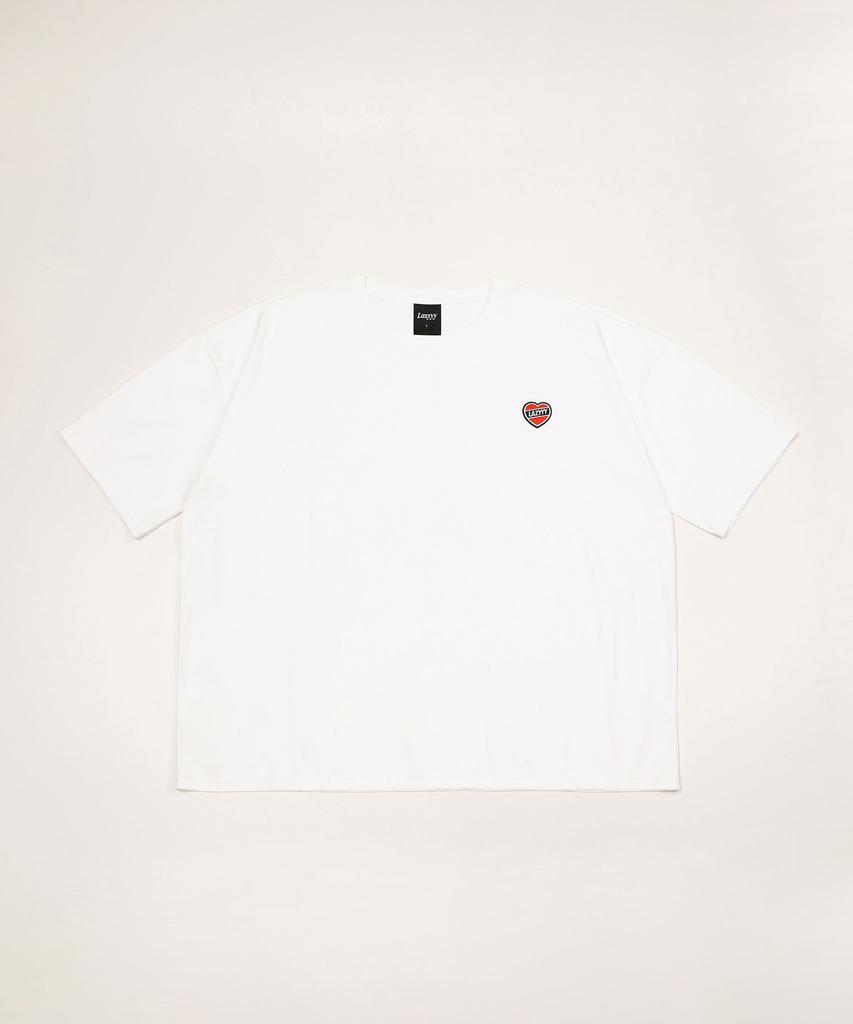 LAZYYY White Patch Supima T-Shirt