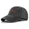 Duck Tongue Hat Chance Letter Embroidered Baseball Hat Washed Old Sun Visor Hat