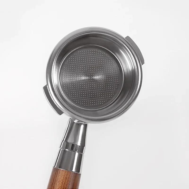 Filtro da 58 mm per Macchina da Caffè GAGGIA Portafiltro Senza Fondo per Caffè Espresso Casalingo Manico in Legno Massello Strumento Universale da Barista
