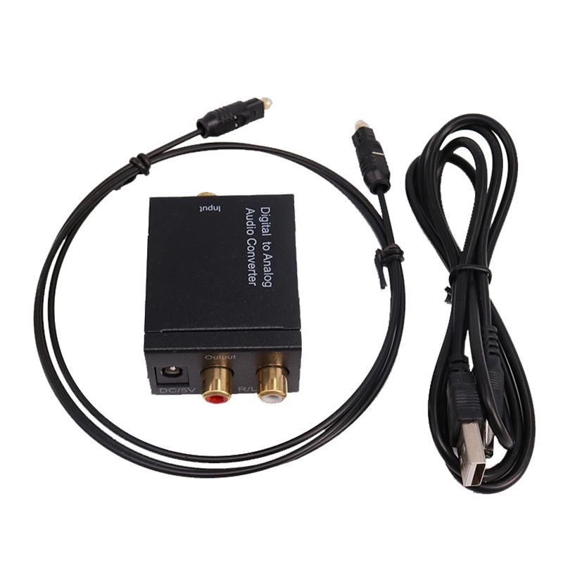 Digital to Analog Converter Coaxial or Toslink Digital Audio Signal to Analog L R Audio Digital Audio Converter