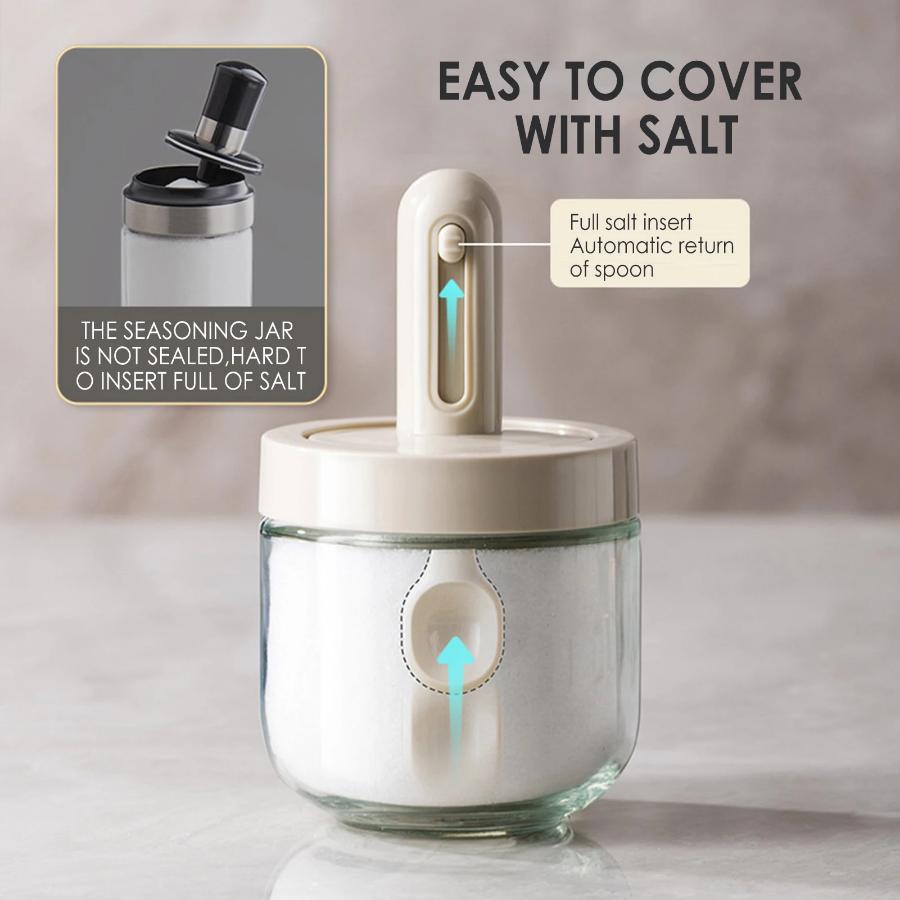 Telescopic Seasoning Bottle Household Kitchen Seasoning Box Sub-packed Salt and Monosodium Glutamate Storage Box Leak-proof