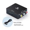 Biaz HDMI to AV Converter with USB Power – Digital HD to 3RCA (Red, White, Yellow) Audio and Video Cable