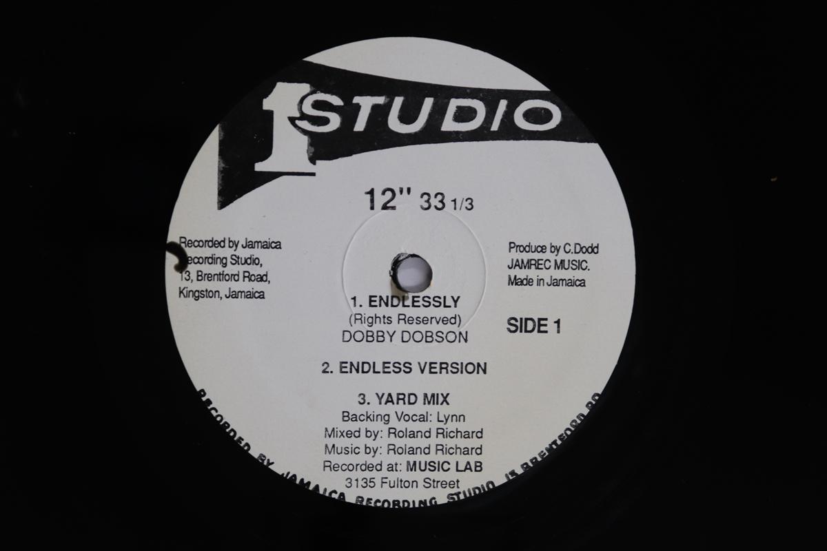 

12inch Record DOBBY DOBSON Endlessly NONE STUDIO ONE Jamaica Reggae Ska Dub Used