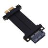 PCIe 4.0 X1 Extension Cable 180 Degrees  Full Speed Lossless Gen 4 GPU Graphics Card Extension Cable for M.2 WiFi