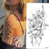 Fake Body Tattoo Temporary Body Art Universal Beautiful Rose Tattoo Decal Personal Use
