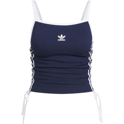 Originale Tanktop mit Kordelzug und Polsterung, klassische schmale Passform, gestreift, bequem, Sportweste, Damenoberteile KE3887
