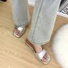 Mode 2025 nouvelles pantoufles designer or/argent femmes plates sandalias mujer slides d'extérieur chaussures d'été femme tongs argent pantuflas