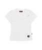 S'EST Crop Eyelet Cut-Out T-Shirts White
