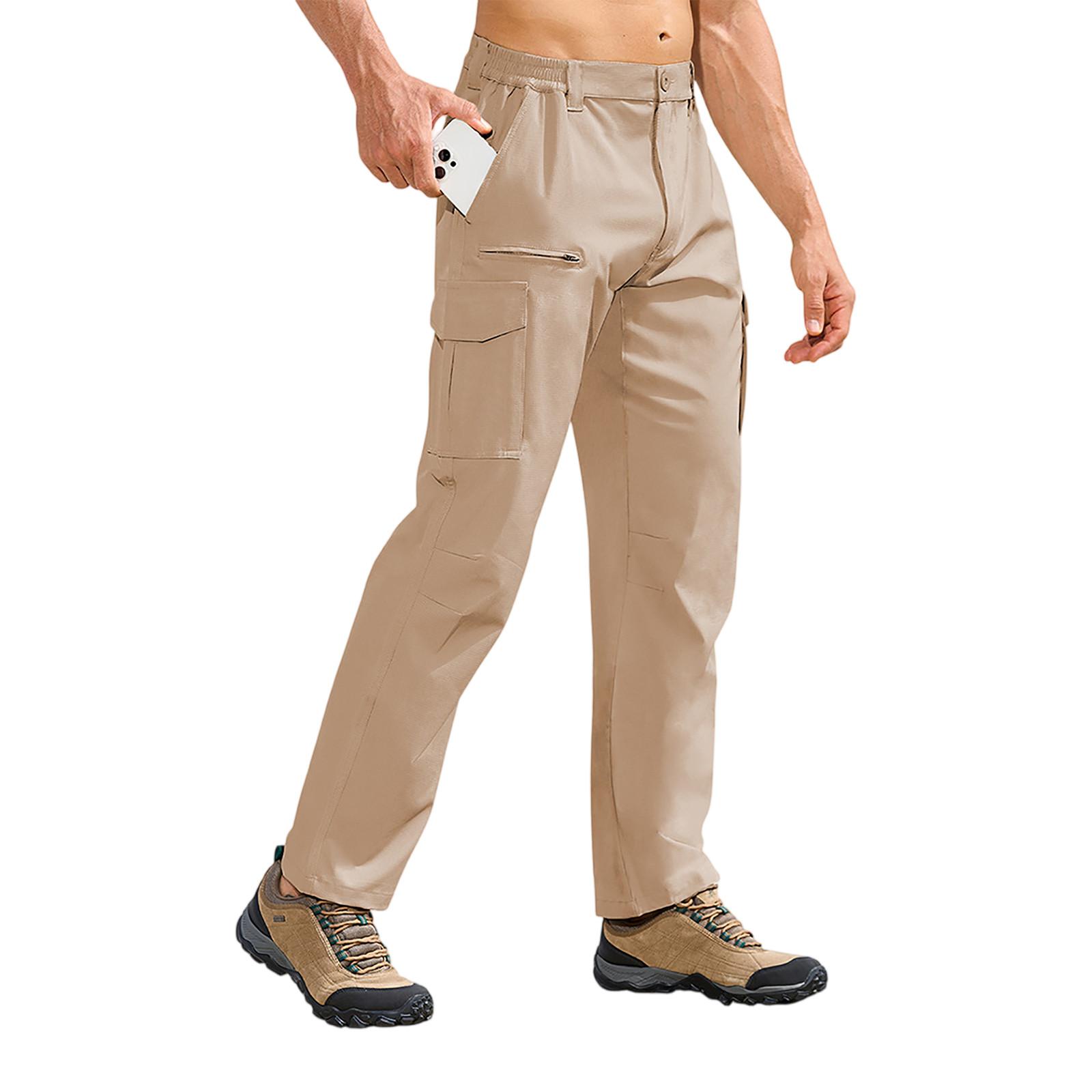 

Мужские спортивные повседневные брюки для бега, легкие походные рабочие брюки, уличные брюки XXXL хаки