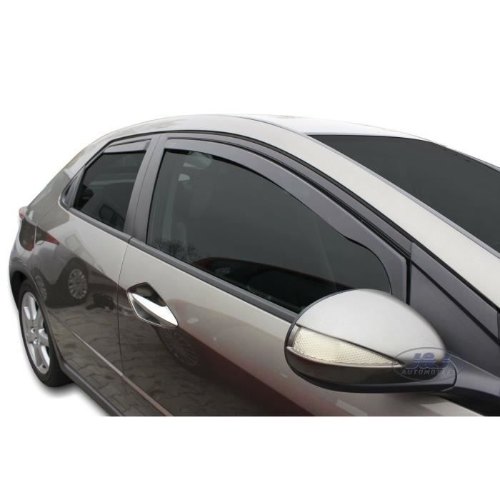 J&J AUTOMOTIVE | Heko Deflecteurs d'air Déflecteurs de Vent Pour Honda Civic 5P. Berlina 2005-2012