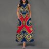 2025 New Fashion Trend Dresses Spring Summer Printed Waist Dresses Fashion Women's