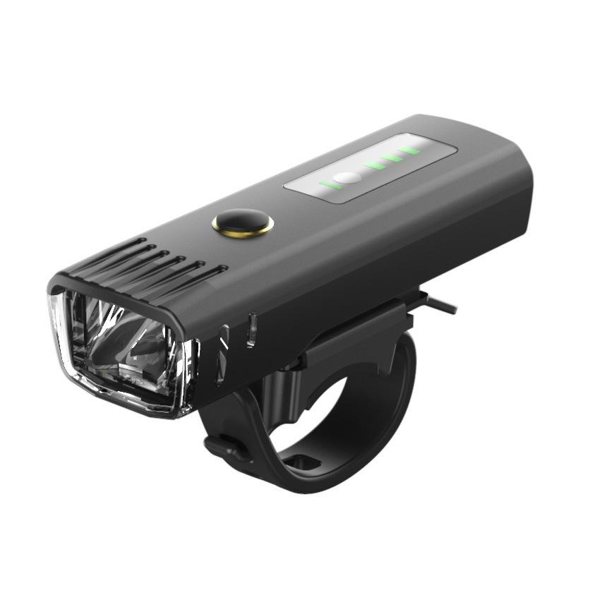 High-Brightness Bicycle Front Light: Night Riding Aluminum Alloy Lamp for Mountain Bikes чёрный