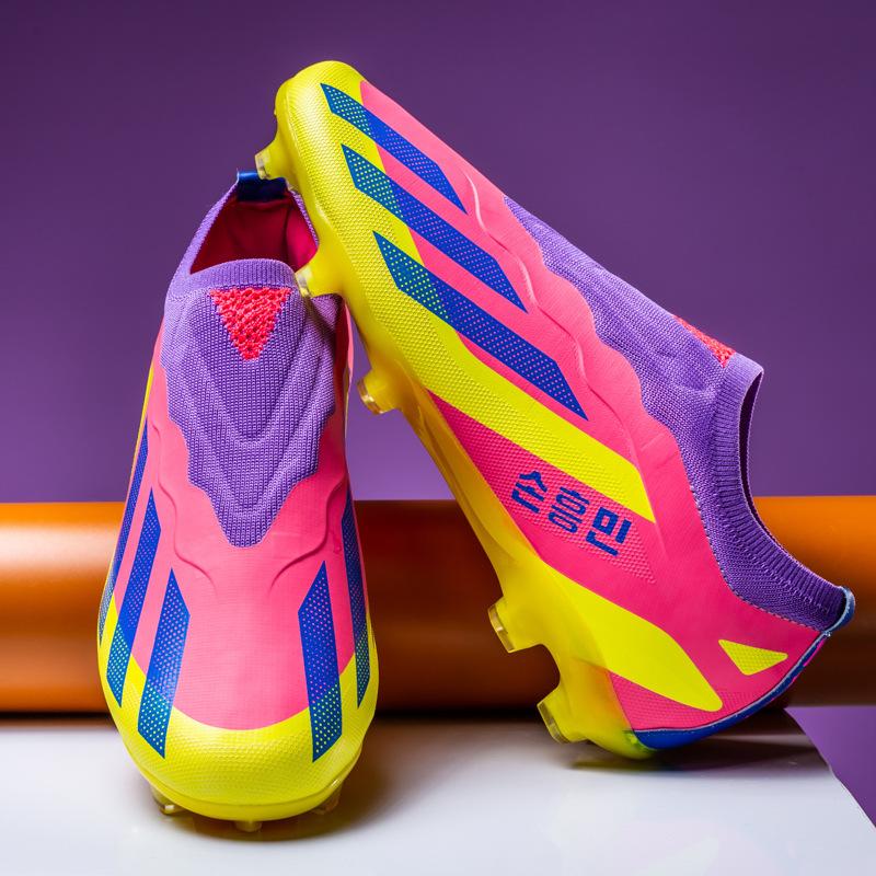 Buty piłkarskie za kostkę do handlu zagranicznego dla chłopców i dziewcząt AG długie korki TF korki lanki trawa trawa młodzieżowe studenckie buty treningowe