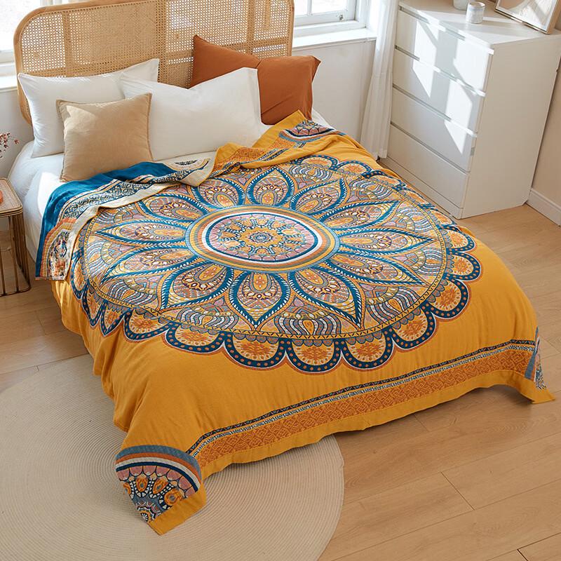 Brangdy Floral Gauze Summer Quilt