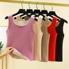 Autumn Winter DE Velvet Thermal Vest O-neck Sleeveless Tank Top Solid Color Seamless Warm Underwear Bottoming Tops