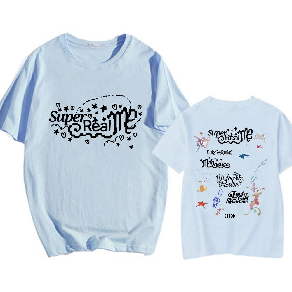 ILLIT Girlband T-Shirt Sommer Baumwolle Damen Herren T-Shirt Streetwear Koreanischer Stil Grafikdruck T-Shirts Hombre Ästhetisch