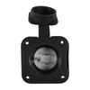 Waterproof Mains Inlet Socket Secure Locking Mechanism Plastic Flush Mount Socket 125V 15A for Motorhomes & Trailers