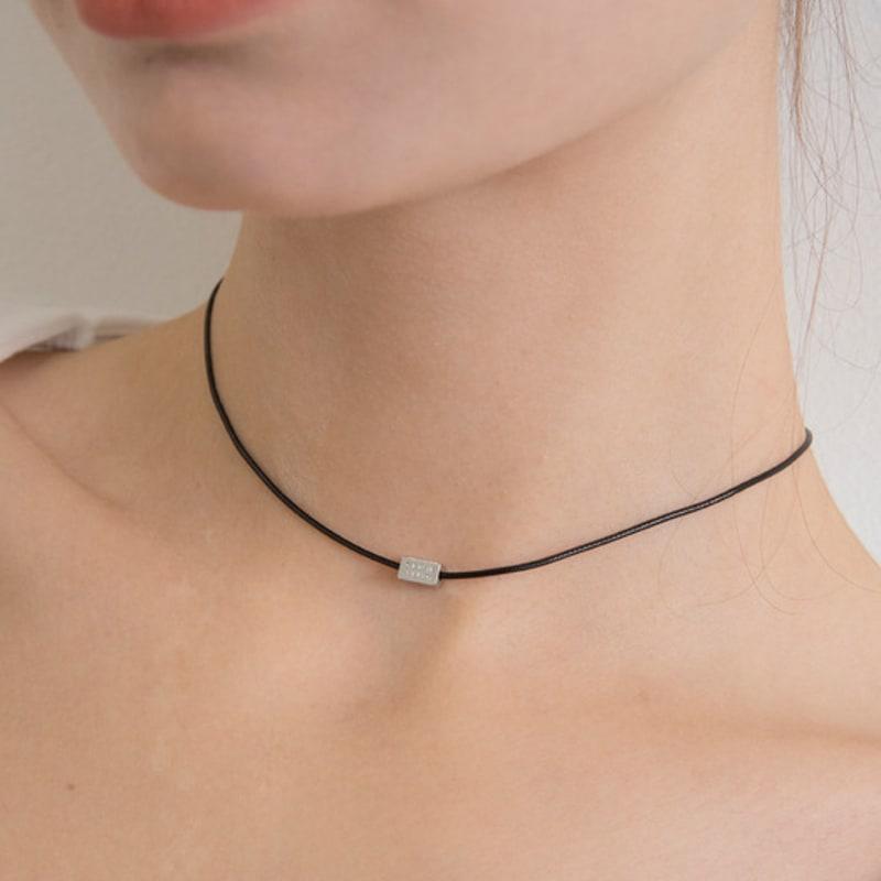

GETMEBLING Simple Chocker_G (N374-wh)