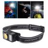 Headlamp Flashlight COB LED High Brightness Adjustable Angle Headlight for Camping Running Cycling F