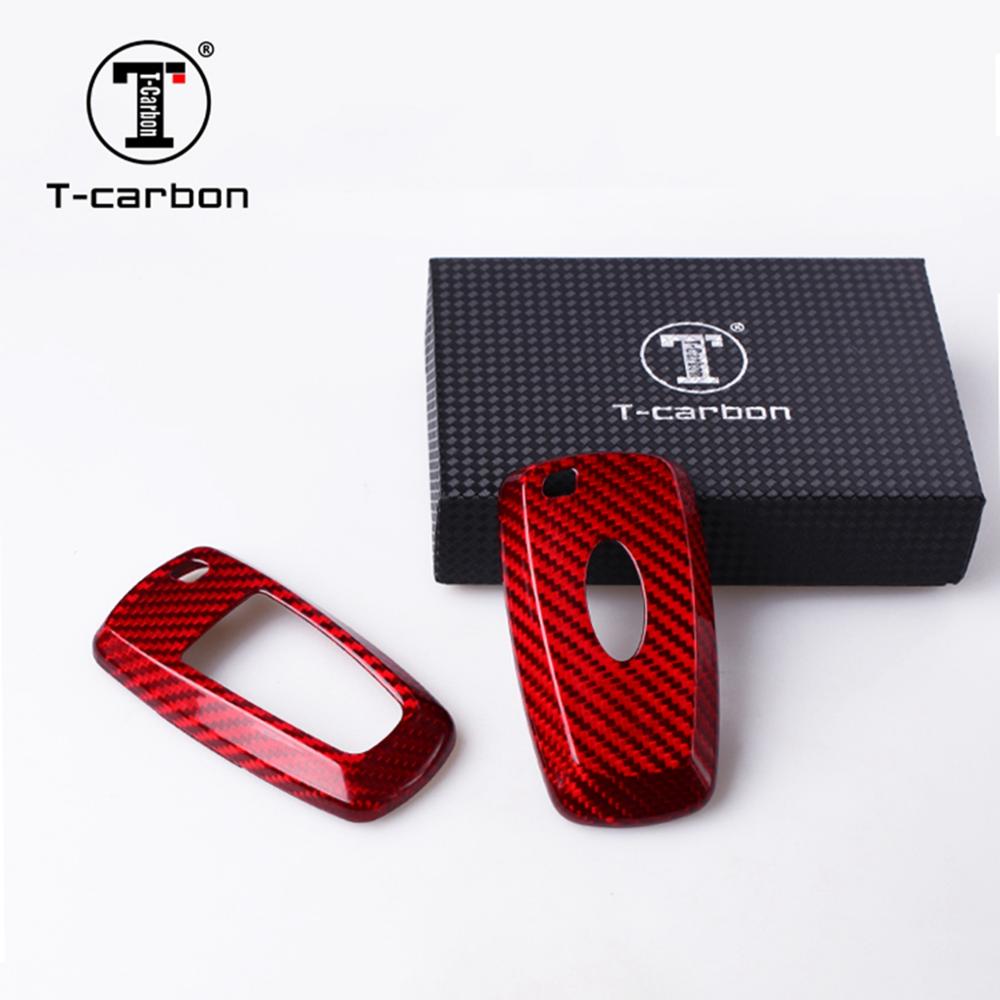 Car Key Case Cover For Ford Fusion Mondeo Mustang Edge Expedition Explorer Carbon Fiber Auto Key Case Accessories