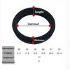 6 Sizes Silicone Cock Ring Penis Enhance Erection Ejaculation Delay Sex Toys for Men Cockring Ball