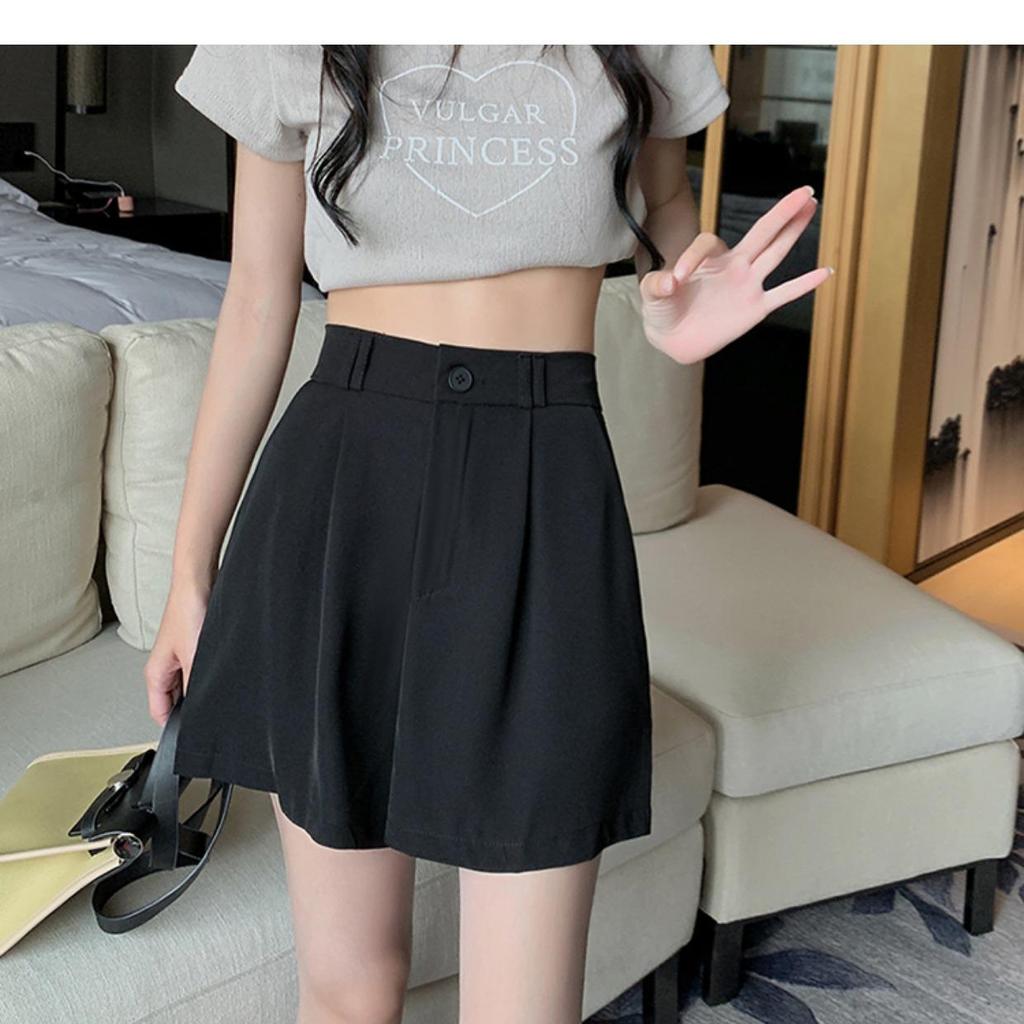 2024 Women's High-Waisted Casual Wide-Leg Slimming Shorts