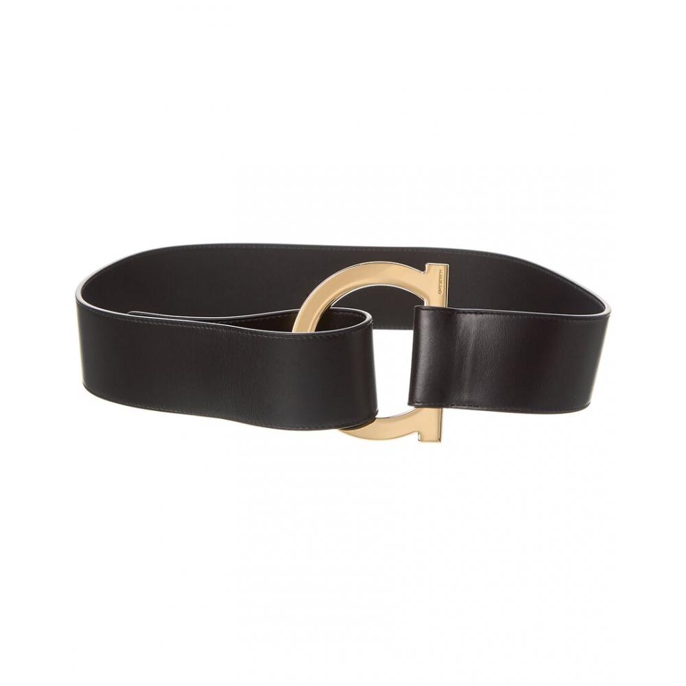 

Salvatore Ferragamo Ferragamo Maxi Gancio Leather Belt