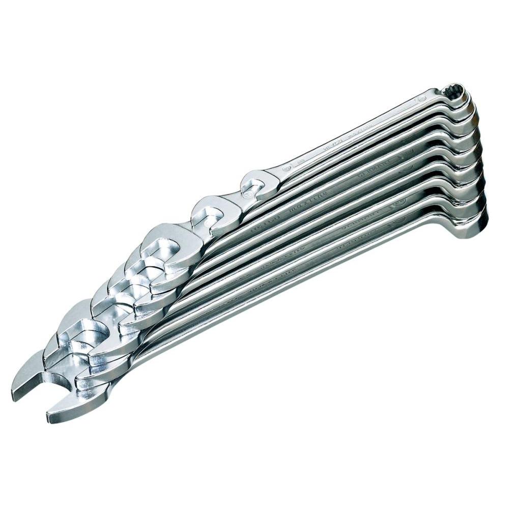 

Набор комбинированных ключей Heyco K 410-9-m Ключ Maxline, хромированный, 9 Ave, 10–24 мм