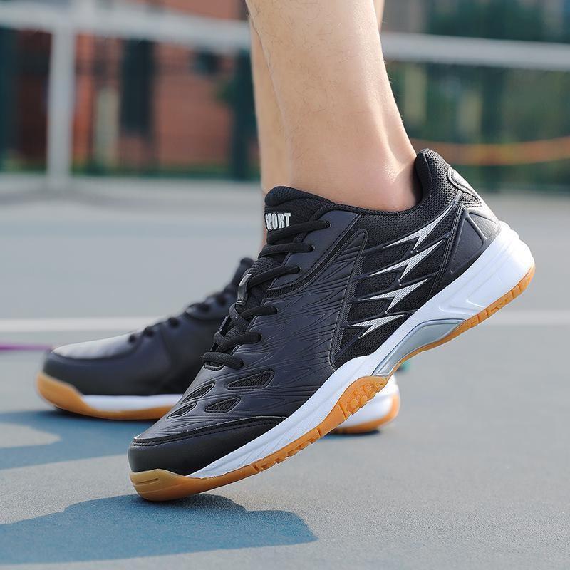 

New badminton shoes sports shoes men s and women s tennis shoes student competition training table tennis shoes carbon board running shoes 38 чёрный