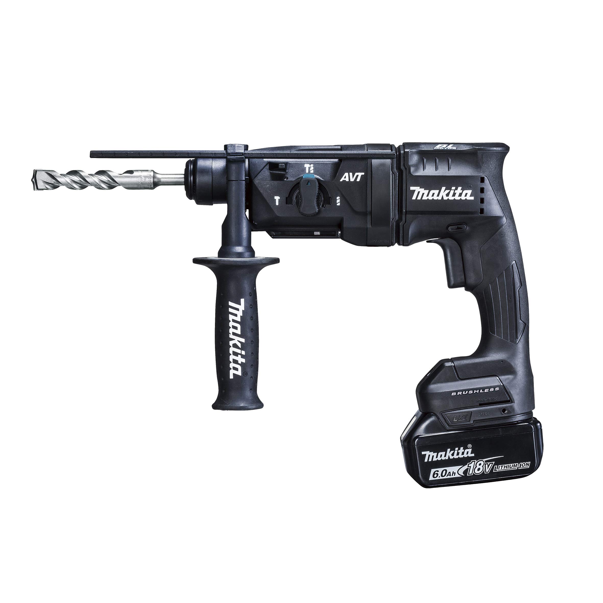 

Makita HR182DRGXB Cordless Hammer 18mm with Battery and Black Drill, 18V, (Chipping Capable), SDS+, Charger, чорний