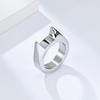 2026 Niche Personalized Spiked Cat Ear Self-defense Broken Window Ring Men's Functional Wrench Ring Hand Jewelry Generation