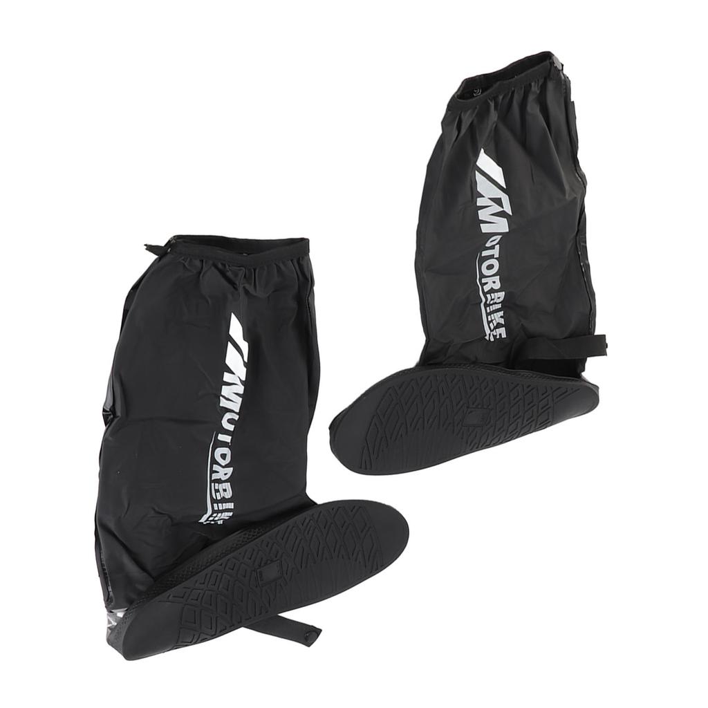 1 Pair Rain Shoe Covers PVC Foldable Water Resisting High Tube Rain Boot Covers for Cycling Skiing Fishing Climbing