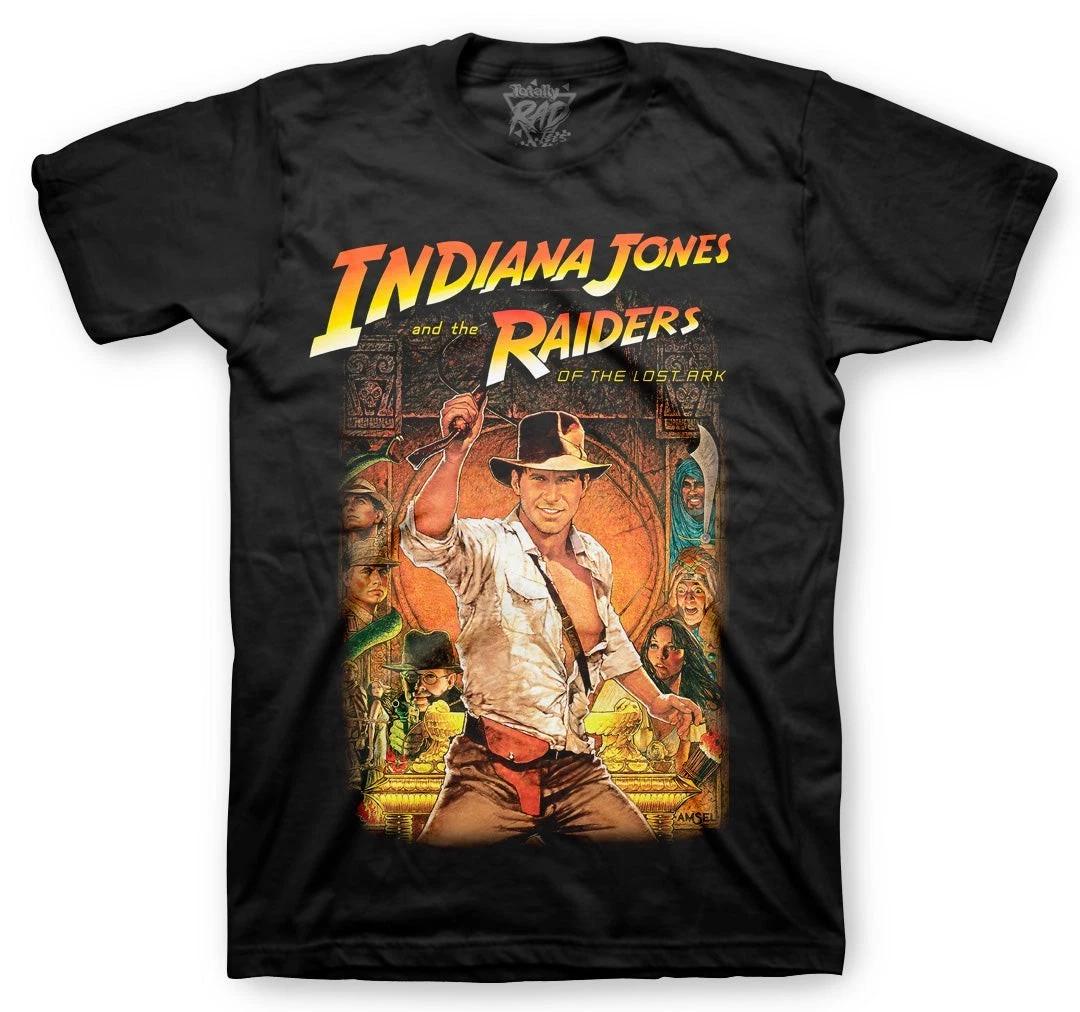 Indiana jones and the raiders of the lost tshirt reprint_ vintage movie tshirt 4XL