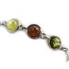 Les Trésors De Lily [N2297] - Silver Bracelet 'Inspiration' 3 Ambers (rhodium-plated) - 8 Mm