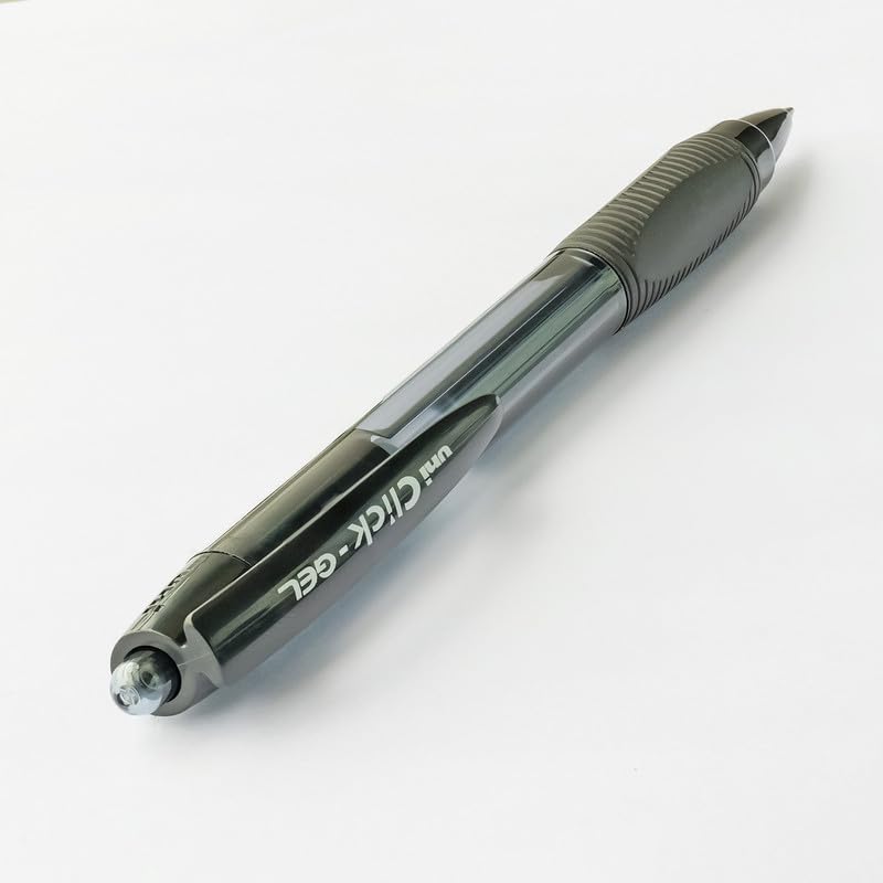 Uni-ball Click Gel XSGR7 0.7mm Retractable Gel Pen Black Ink Pack of 1 x 12pens for Smooth Writing