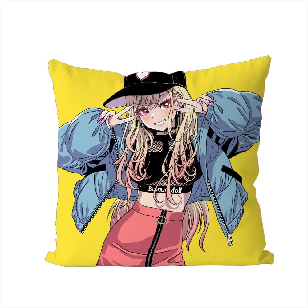 Kitagawa Marin Pillow Case For Car Sofa Decorative Home Doublesided Print Plush Square Throw Pillow Cushion Cover