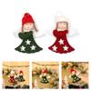 4Pcs Festival Angel Wing Ornaments For Christmas Tree Decoration Easy Hanging Design Polyester Holiday Decorations