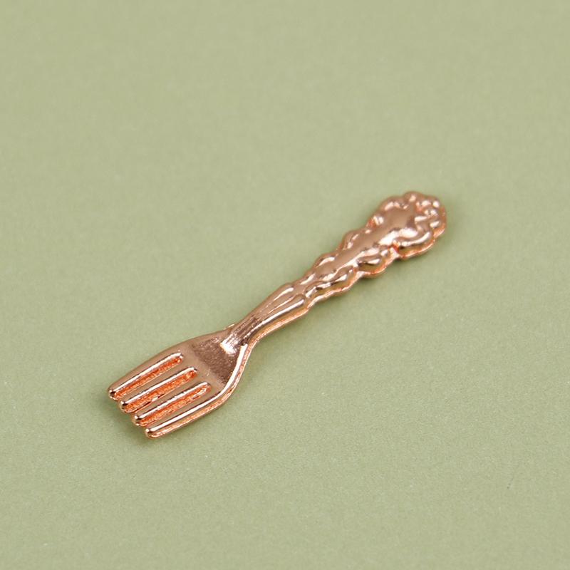 1:12 Dollhouse Miniatures Tableware Knife Fork Spoon Plate Set Accessories Toys