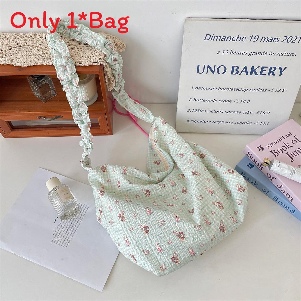Cartoon Pattern Polyester Small Shoulder Bag With Drawstring For Casual Daily Use