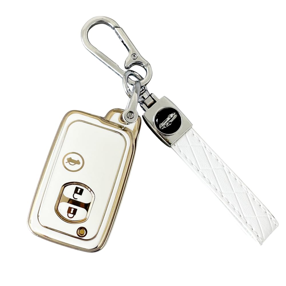 Kinotaka TPU 3-button key case for Toyota vehicles Majesta 180 белый